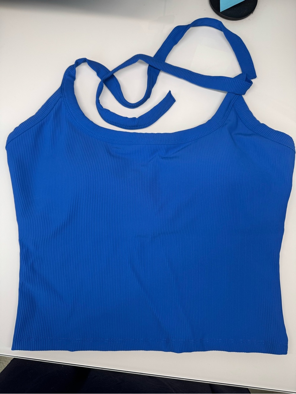 Active by Teal Lei Halter Ribbed Tank Top